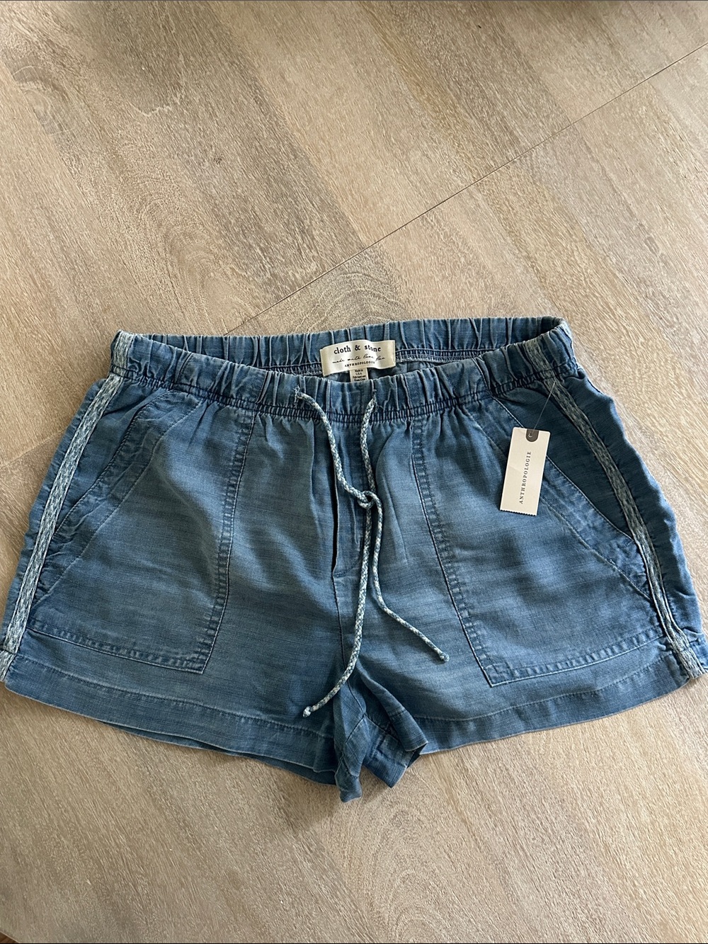 cloth & stone Indigo Drawstring High-Waist Women's Shorts